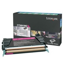 Lexmark C736, X736, X738, magenta, C736H1MG - pošk. obal E (viz. popis)