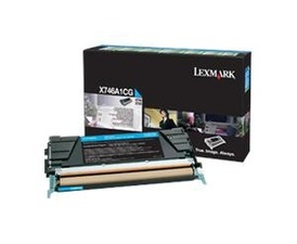 Tonerový cartridge Lexmark X746DE, X748DE, X748DTE, cyan, X746A1CG, 70000s, return, O