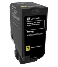 Lexmark originální toner 74C2HY0, yellow, 12000str., high capacity, Lexmark CS 720, 725, C