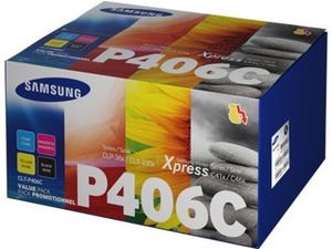 HP - Samsung toner CMYK sada CLT-P406C pro CLP - 360/365/CLX-3300/3305/C410/C460 - 1500/10
