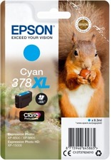 Epson originální ink C13T37924010, 378XL, cyan, 9,3ml, Epson XP-15000