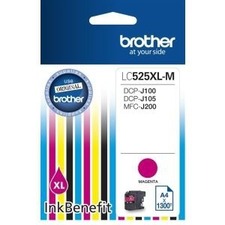 Brother originální ink LC-525XLM, magenta, 1300str., Brother DCP J100, DCP J105, MFCJ200