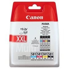 Canon originální ink CLI-581 XXL CMYK Multi Pack, CMYK, 4*11.7ml, 1998C005, very high capa