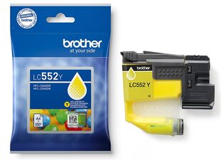 Brother originální ink LC552Y, yellow, 550str.