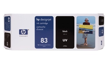 Inkoustová cartridge HP DesignJet 5000, PS, UV, 5500, PS, UV, C4940A, black, No. 83, 680ml