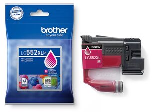 Brother originální ink LC552XLM, magenta, 1500str.