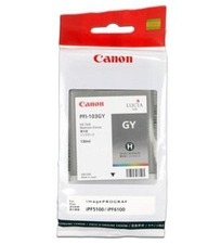 Canon originální ink PFI103GY, grey, 130ml, 2213B001, Canon iPF-5100, 6100