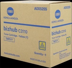 Konica Minolta originální toner A0X5255, yellow, 5000str., TNP-51Y, Konica Minolta Bizhub