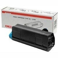 Toner OKI C8600, cyan, 43487711 - poškození obalu B (viz. popis)