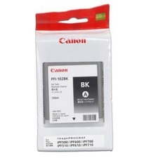 Atramentový cartridge Canon IPF500, 600, 700, PFI102B, black pigment, 0895B001, 130ml, O