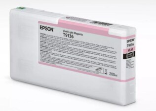 Epson originální ink C13T91360N, vivid light magenta, 200ml