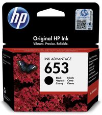 HP originální ink 3YM75AE#302, black, blistr, 360str., HP 653, HP DeskJet IA 6000, IA PLUS