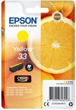 Epson originální ink C13T33444012, T33, yellow, 4,5ml, Epson Expression Home a Premium XP-
