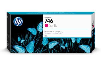 HP originální ink P2V78A, HP 746, magenta, 300ml, HP- prošlá expirace (2021)