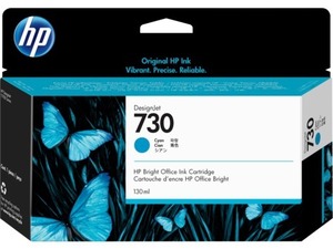 HP originální ink P2V62A, HP 730, cyan, 130ml, HP HP DesignJet T1700 Printer series