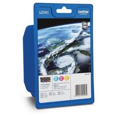 Inkoustová cartridge Brother DCP-J125,J315W,J515W, LC985RBWBP, cyan/magenta/yellow, O