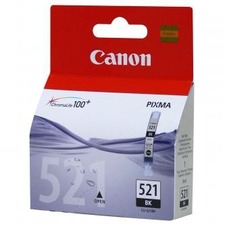 Canon originální ink CLI521BK, black, 665str., 9ml, 2933B008, 2933B005, blistr s ochranou,