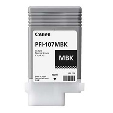 Canon ink PFI107MBK, matte black, 130ml, 6704B001,- prošlá expirace (2025); obal B (viz. p