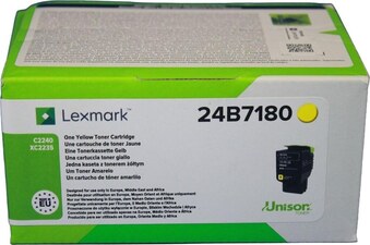 Lexmark originální toner 24B7180, yellow, 6000str.