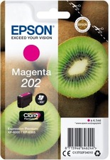 Epson originální ink C13T02F34010, 202, magenta, 1x4.1ml, Epson XP-6000, XP-6005