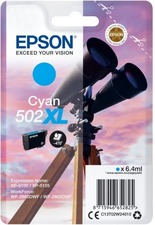 Epson originální ink C13T02W24010, 502XL, T02W240, cyan, 470str., 6.4ml, Epson XP-5100, XP