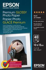 EPSON Premium Glossy Photo Paper, foto papír, 10x 15cm, 255g/m2 - 40 listů
