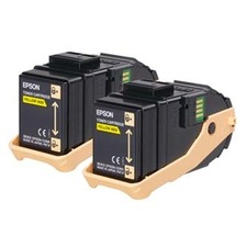 Originální toner, Epson, Epson Aculaser C9300N, Dual pack double pack, yellow, C13S050606,