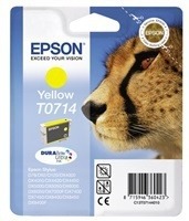 Epson originální ink C13T07144011, yellow, 405str., 5,5ml, Epson D78, DX4000, DX4050, DX50