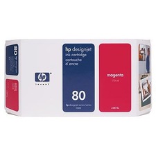 Inkoustová cartridge HP DesignJet 1050, C, 1055, C, CM, C4847A, magenta, No. 80, 350ml, O