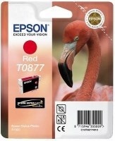 Epson originální ink C13T08774010, red, 11,4ml, Epson Stylus Photo R1900