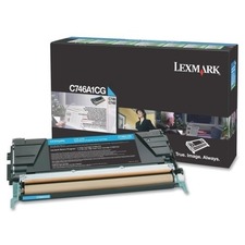 Lexmark C746DN, C746DTN, C746N, C748DE, C748DTE, C748E, cyan, C746A1CG,,pošk. obal D (viz.