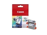 Canon originální ink BCI15B, black, 390str., 8190A002, 2ks, Canon i70