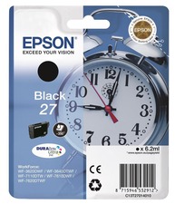 Inkoustová cartridge Epson SWF-3620, 3640, 7110, 7610, C13T27014010, 27, black, 6,2 ml