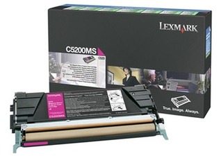 Tonerová cartridge Lexmark C530, magenta, C5200MS - poškození obalu B (viz. popis)