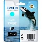 Epson originální ink C13T76024010, T7602, cyan, 25,9ml, 1ks, Epson SureColor SC-P600