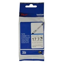 Brother originální páska do tiskárny štítků, Brother, HSE-241, černý tisk/bílý podklad, 1.