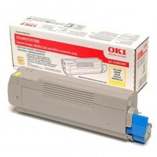 Toner OKI C5600, 5700, yellow, 43381905, 2000s, O