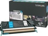 Tonerová cartridge Lexmark C524, cyan, C5240CH - poškození obalu B (viz. popis)