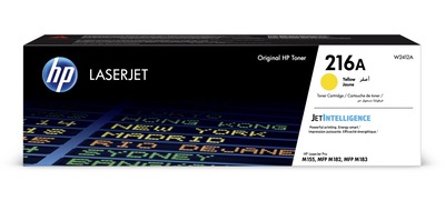 HP originální toner W2412A, yellow, 850str., HP 216A, HP Color LaserJet Pro M182 , M183