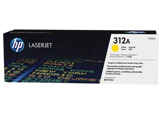 Origin. toner, HP, yellow, CF382A - poškození obalu B (viz. popis)