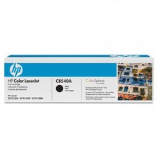 HP toner CB540A, black, 125A - poškozený obal B (viz. popis)
