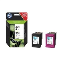 HP originální ink N9J72AE, black/color, 190/165str., HP 301, HP Deskjet 1510, 3055A, Offic