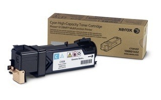 Toner Xerox Phaser, cyan, 106R01456,106R01452 - poškození obalu D (viz. popis)