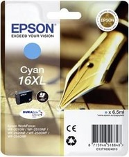 Epson originální ink C13T16324012, T163240, 16XL, cyan, 6.5ml, Epson WorkForce WF-2540WF,
