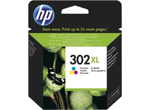 Inkoustová cartridge HP HP OJ 3830,3834,4650, DJ 2130, Envy 4520, color, No. 302XL, F6U67A