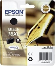 Inkoustová cartrige, Epson, Epson WorkForce WF-2540WF, WF-2530WF, WF-2520NF, black, C13T16