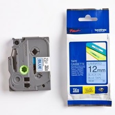 Brother originální páska do tiskárny štítků, Brother, TZE-531, černý tisk/modrý podklad, l