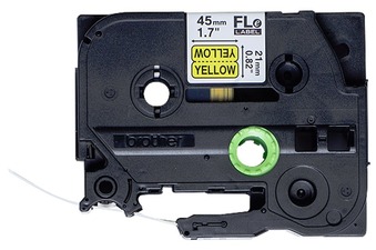 BROTHER praporky nelaminované FLE6511 / černá-žlutá / 21mm