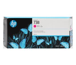 HP originální ink 676M7A, HP 738, magenta, 300ml