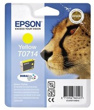 Epson originální ink C13T07144012, yellow, 405str., 5,5ml, Epson D78, DX4000, DX4050, DX50